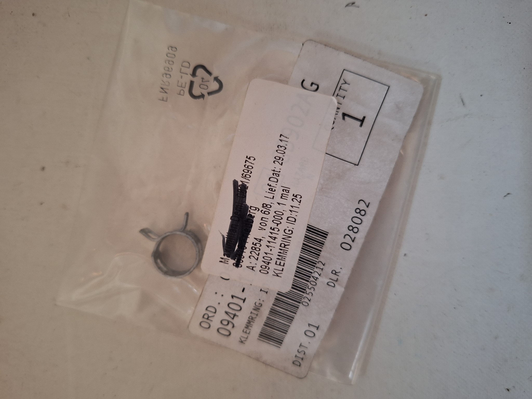 Bild von SUZUKI  KLEMMRING: ID:11.25  09401-11415